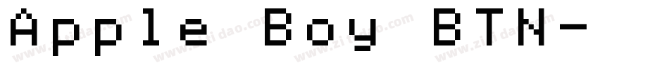 Apple Boy BTN字体转换